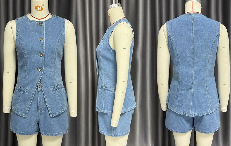 Lamoderoyale™ | Diana Denim İkili Takım