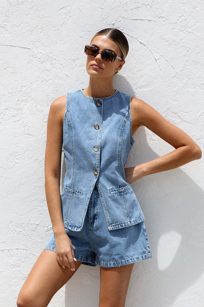 Lamoderoyale™ | Diana Denim İkili Takım